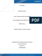 Ética y solución a problemática laboral en compañía