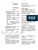 Os metais ao longo da história: da Idade da Pedra à Idade dos Novos Materiais