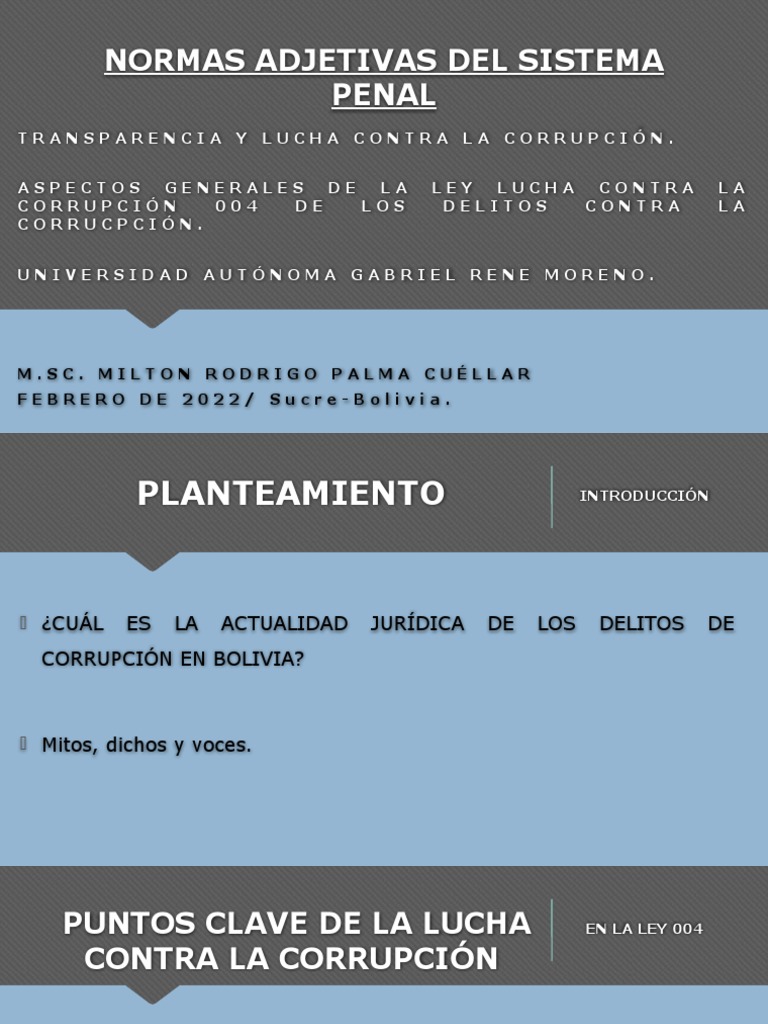 Delitos De Corrupción Pdf Derecho Penal Servicio Civil