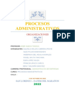 Procesos Administrativos: Organizaciones