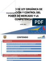 PROY L. ORG. REGULACIÓN Y CONTROL PODER MERCADO y COMPETENCIA