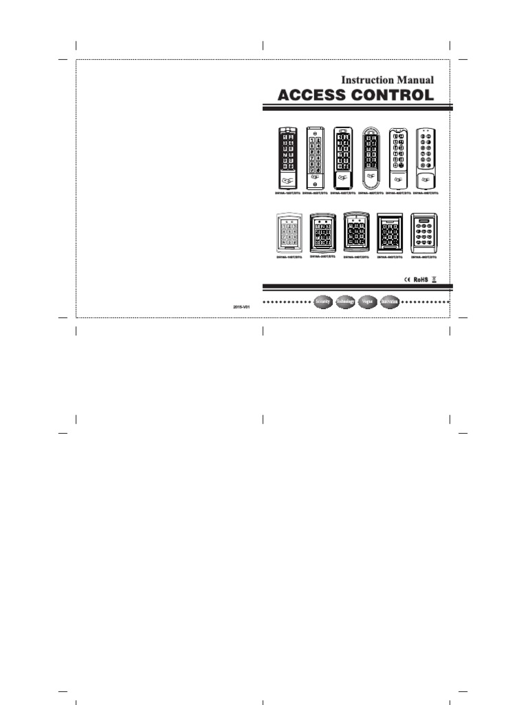 DH16A Access Control User Manual | PDF | Relay | Screw