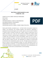 EMEI Bairro São Luiz Ceapi - Relatório Acompanhamento Aluno 4o Bimestre