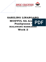 Sariling Linangang MODYUL SA Araling Panlipunan 4 Week 2: Ikalawang Markahan