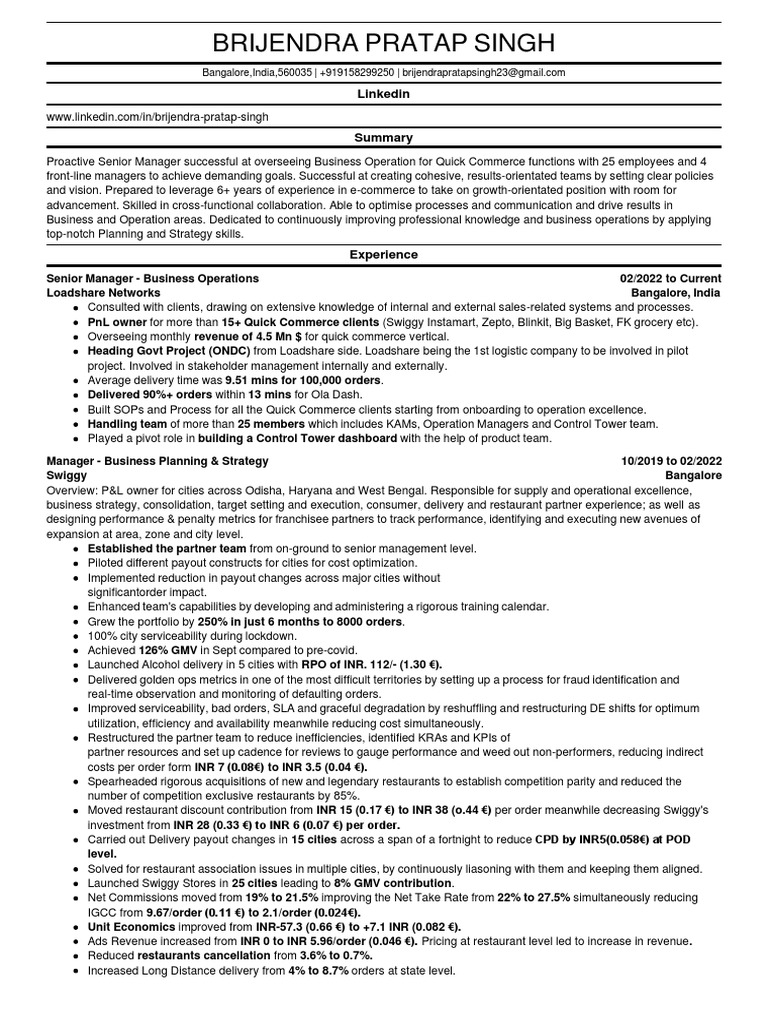 Brijendra Pratap Singh CV New1 PDF