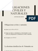 Obligaciones Civiles y Naturales