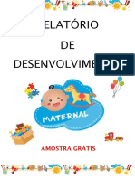 Amostra Grátis Relatórios de Desenvolvimento - Maternal