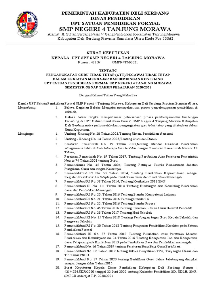 Contoh SK | PDF