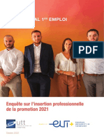 Insertion Professionnelle 2022 Promo 2021