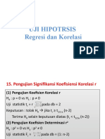 Uji Hipotesis Regresi