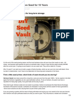 DIY Seed Vault Save Seed For 10 Years