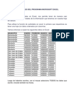 FUNCIÓN SUBTOTALES DEL PROGRAMA MICROSOFT EXCEL