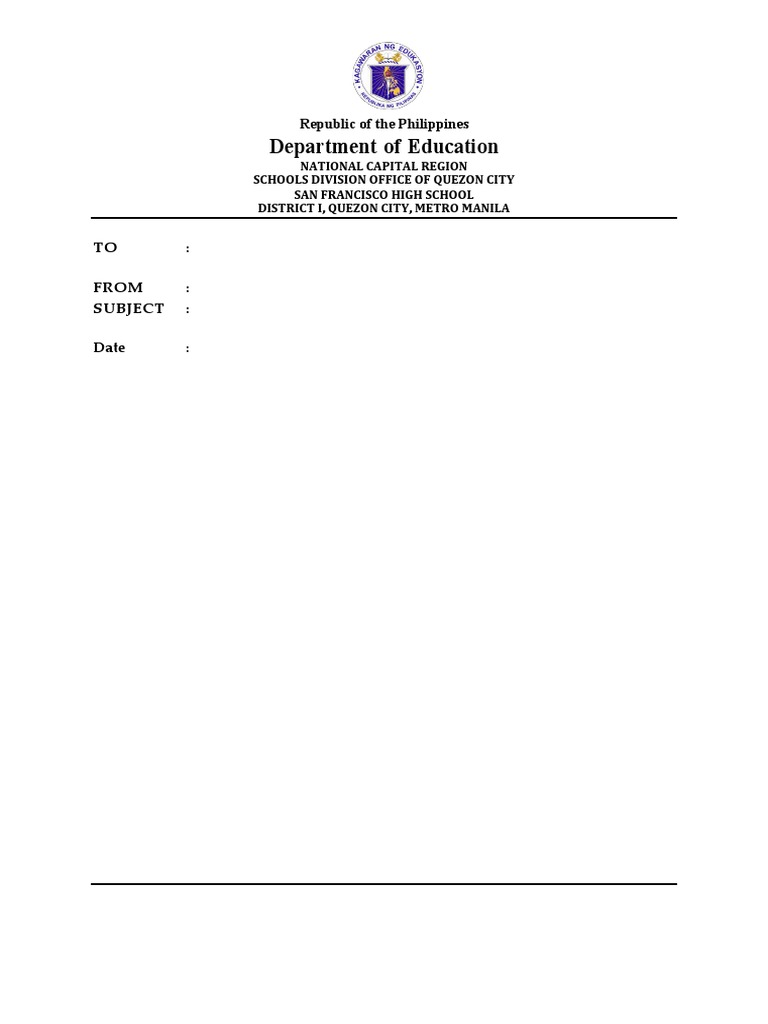 Memo Template | PDF