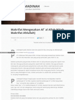 WWW Pusakamadinah Org 2014 02 Mengesakan Afal Allah HTML