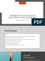 Membangun Hubungan Industrial Yang Harmonis Indra Pambudi Raharjo