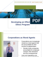 Development of Ethical Program and Establishing System To Monitor