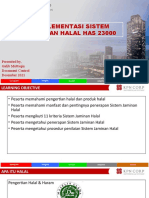 Implementasi Sistem Jaminan Halal