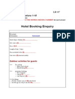 Hotel Booking Enquiry