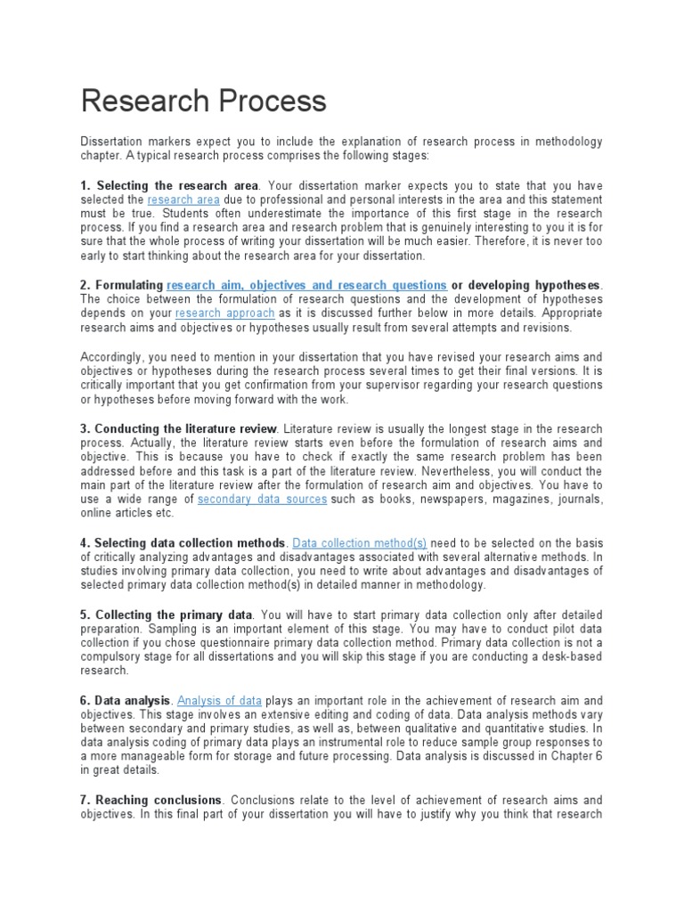 Research Process | PDF | Data | Thesis