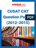 CUSAT CAT Sample - Papers