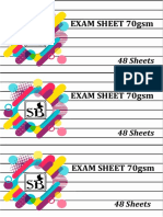 Exam Sheet 70gsm 48 Sheets