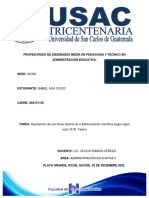 La breve historia de la Administración Científica según Taylor