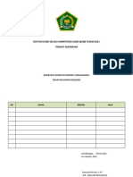 Daftar Hadir Seleksi Kompetensi Sains