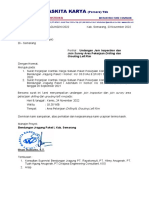 Undangan Join Inspection Dan Join Survey Area Pekerjaan Drilling Dan Grouting Left Rim