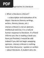 9 Critical Approaches To Literature