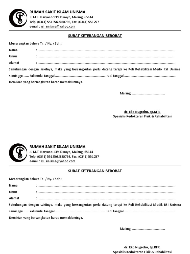 Surat keterangan membutuhkan layanan kesehatan untuk reaktivasi PBI