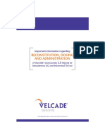 Velcade - HCP - Reconstitution Dosing Administration Booklet - v1 09 15