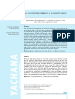 Hernandez. Las Competencias Investigativas en La Educación Superior 2019