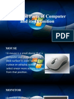Different Parts of Computer and Its Definition