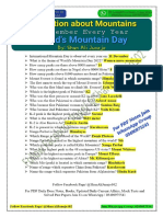 Information About Mountains PDF