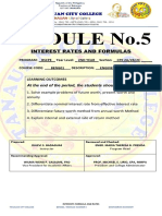 Module 5 - Interests Formula and Rates