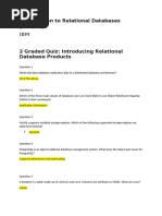 Introduction To Relational Databases ANWSER