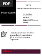 1.1 Introduction To Data Structures