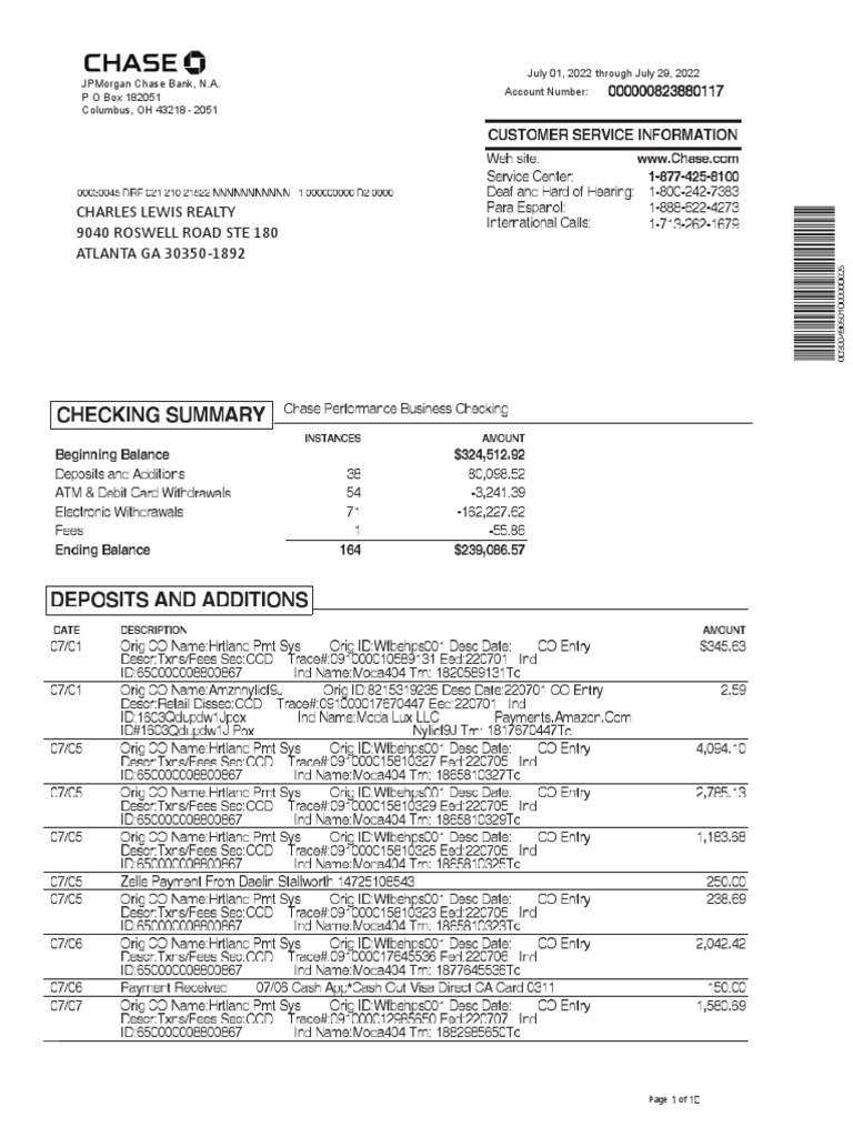 2022 July Statement - 2 | PDF | Fee | Credit Card