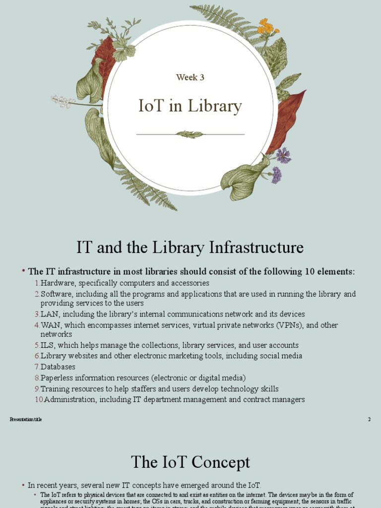 Week 3 | PDF | Internet Of Things | Computer Network
