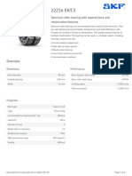 Spherical Roller Bearing With Tapered Bore and Relubrication Features