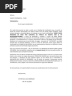 Carta a BCP - Solicitud de Chequeras