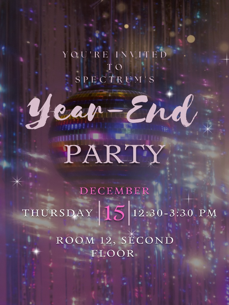 Year End Party Invitation PDF