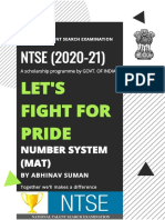 Number System (Ntse) (RHPS) (As) 2020-21