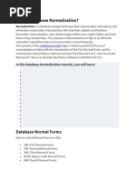 What Is Database Normalization