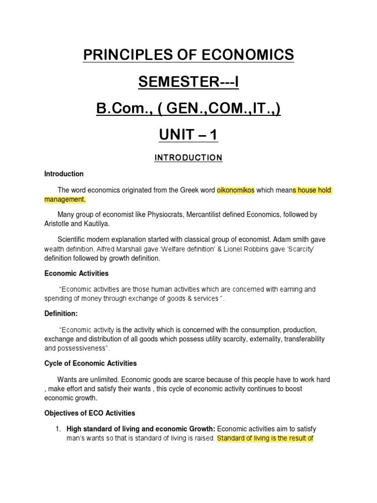 Principlesof Economics | PDF | Economics | Microeconomics
