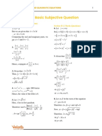 Complex Numbers and Quadratic Equations - Solutions (Exercise-1)
