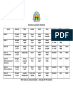 Calendário Do Secundário