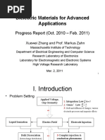 Dielectric Materials For Advanced Applications (Siemens Project Review Meeting, 3-2-11)