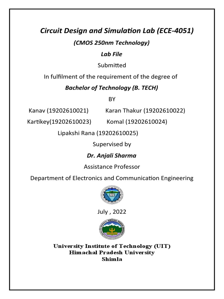 circuit design. PDF Cmos Logic Gate