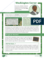 UKS2 George Washington Carver Reading Comprehension Activity